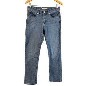 Levis Classic Straight Jeans Women's 28 6M Blue Denim Mid Rise 39250-0082